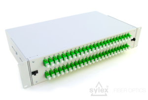 SC 2U patch panel – fully loaded