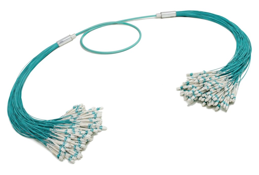 LC-LC-144-fiber-Duralino-trunk-free-tails-simplex-tubing