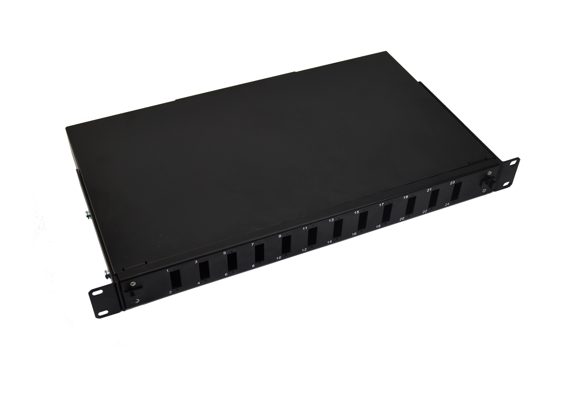 Prázdny patch panel 1U s predným panelom SC