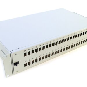 Empty 2U patch panel with E2000 front panel
