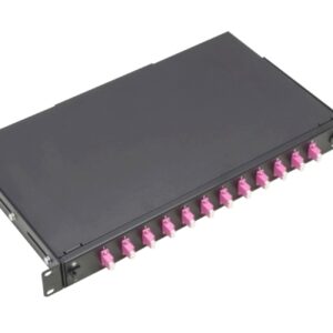 LC 1U patch panel - plne naložený