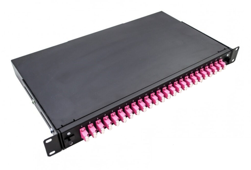LC 1U patch panel – fully loaded