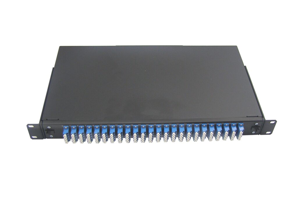 LC 1U patch panel – fully loaded