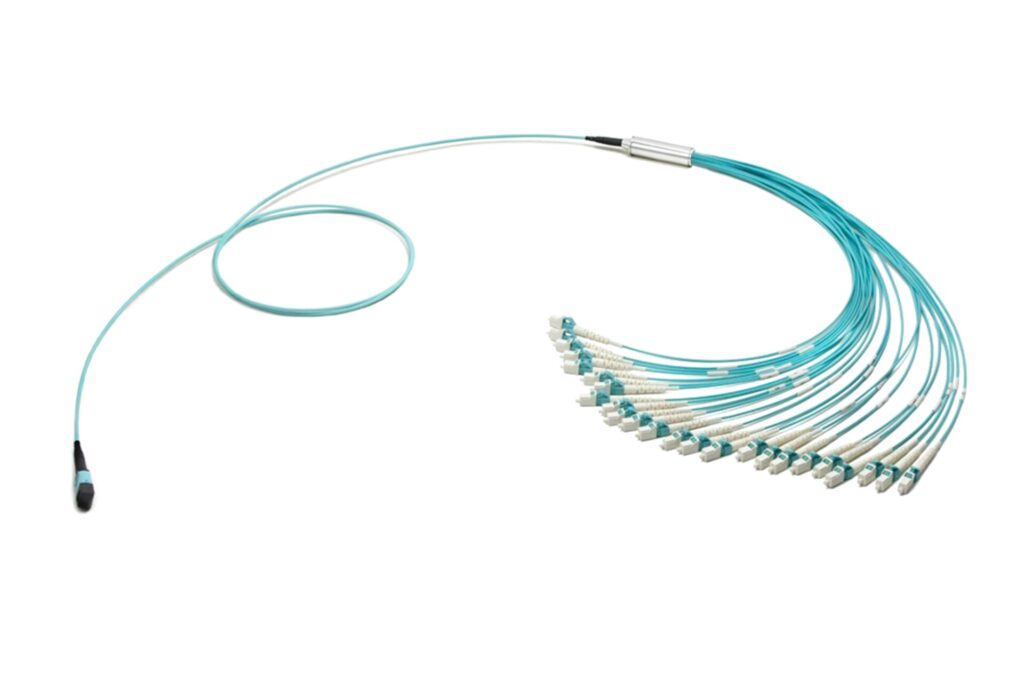 MTP – LC 24-fiber Duralino fanout – Simplex
