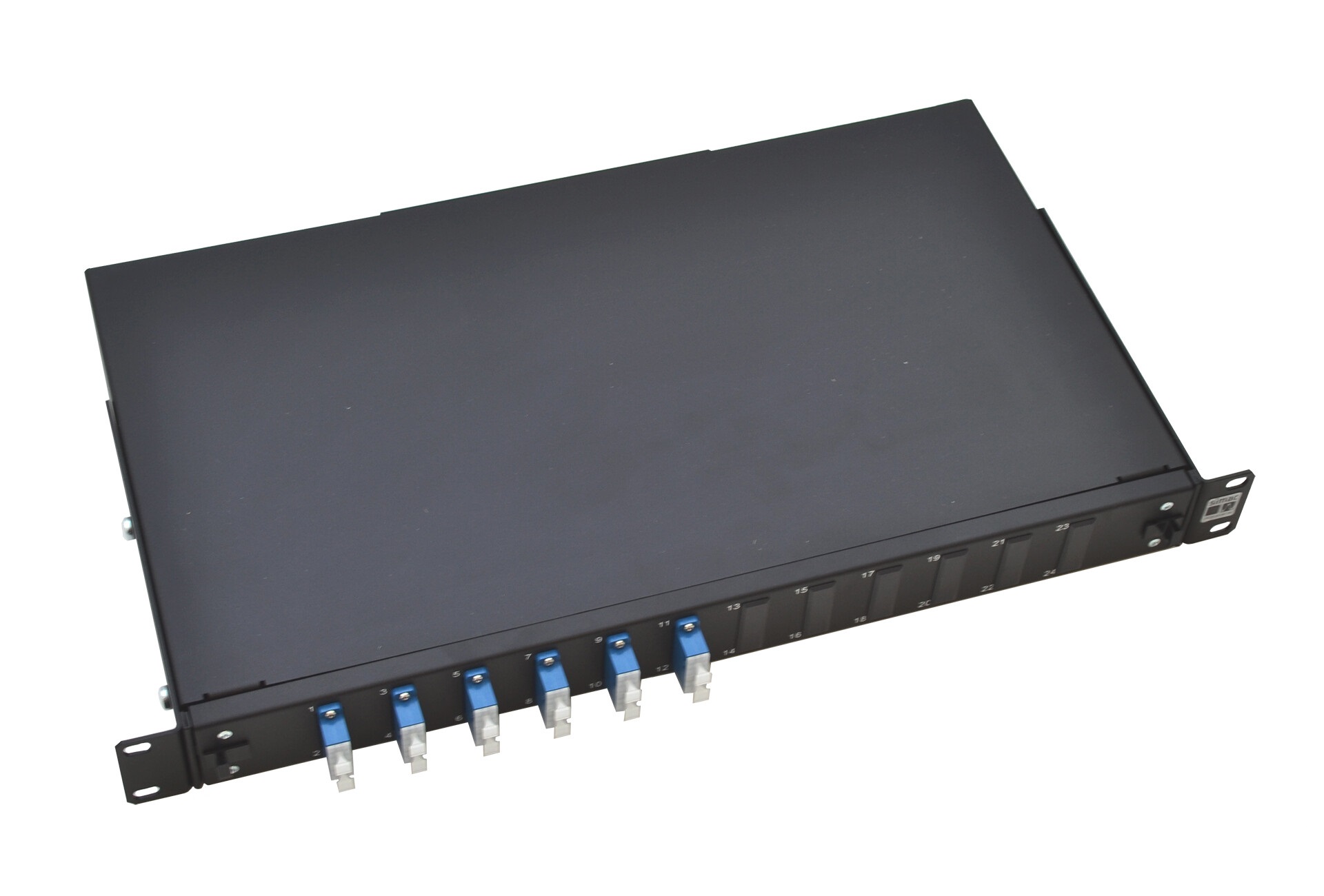 SC 1U patch panel – fully loaded