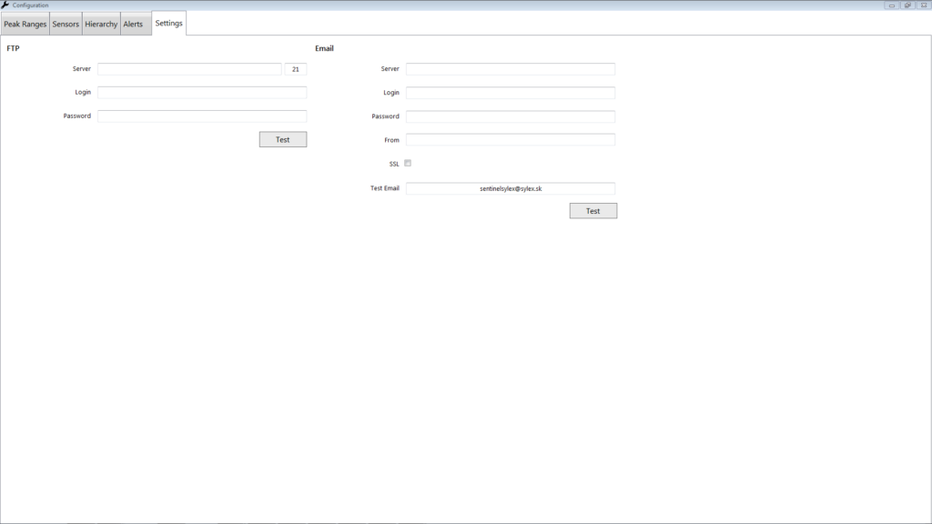S-line Sentinel D_Mail_and_FTP_configuration